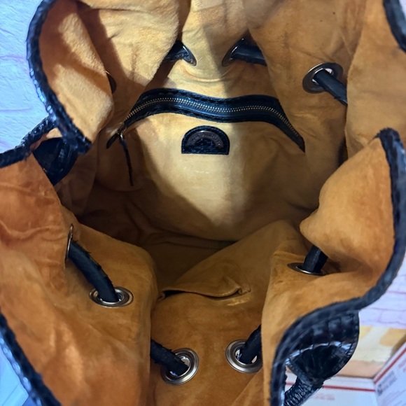 Jane August PYTHON handbag in black - Picture 6 of 6